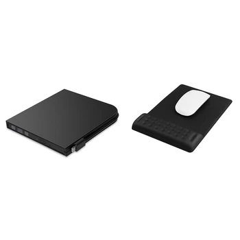 

Type-C External USB 3.0 Bluray Drive BD-RE BD-RW Burner Blu-Ray Writer DVD Recorder Writer & Ergonomic Padded Mouse Pad