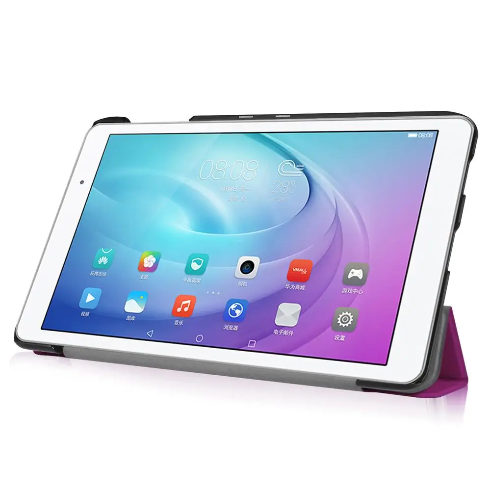 Защитный чехол для huawei Honor Tablet 2 JDN-W09 8,0 ультра тонкий магнитный стенд флип чехол для планшета+ стекло+ стилус