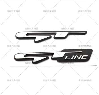 

3D ABS GT GT Line Emblem Badge Sticker Rear Truck Decal car styling for KIA Sportage KX5 K3 K4 K5 Hyundai Elantra Ford Mustang