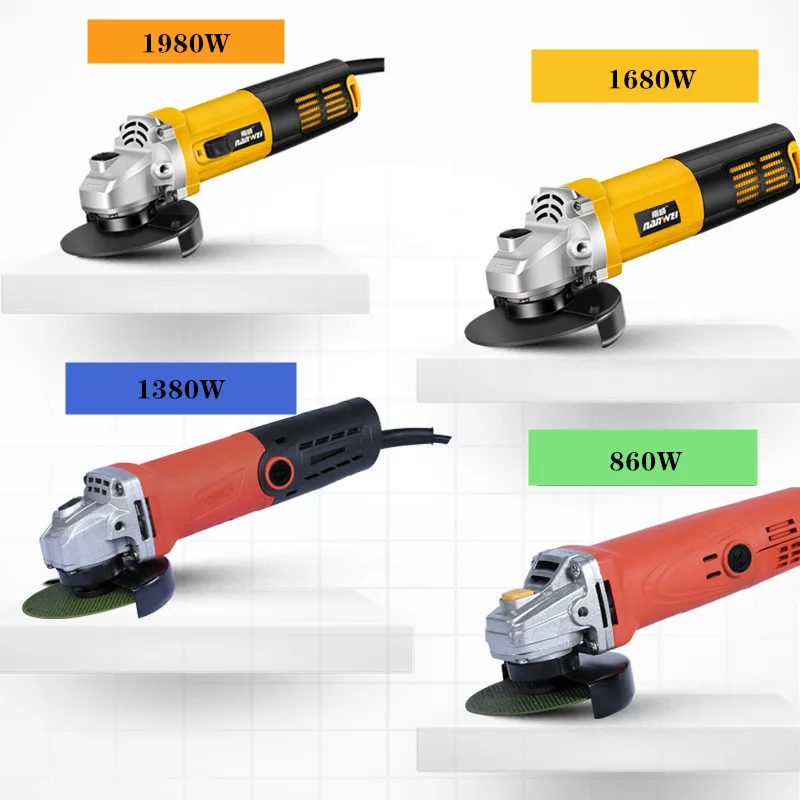 

Multi-functional 1980W/1680W/1380W/860W angle grinder polishing machine hand grinding wheel of household
