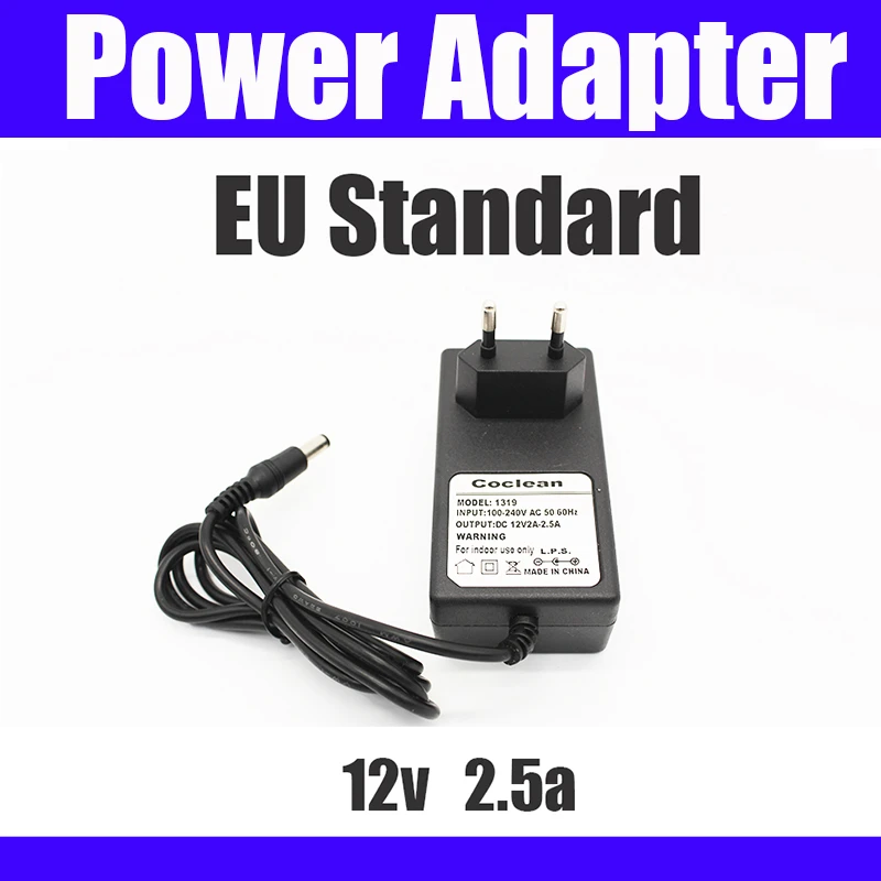 Eu Europe Dc 12v 2.5a Power Adapter High Quality Power Supply, Europe