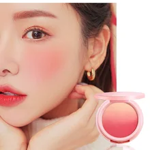 4 цвета лица матовая Румяна Пудра румян макияж сладкий розовый минеральный пигмент контур натуральная палитра румян косметика