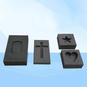 

Gold Silver Ingot Mold Cross Graphite Crucible Mold Melting Gold Silver Nonferrous Metal Casting Refining Scrap Jewelry