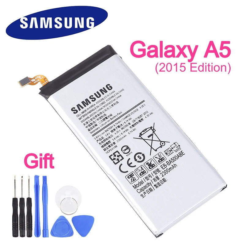 Аккумулятор samsung для samsung Galaxy A5( издание) A500 SM-A500F A500F A500K SM-A500FU A5000 A5009 EB-BA500ABE 2300 мА-ч