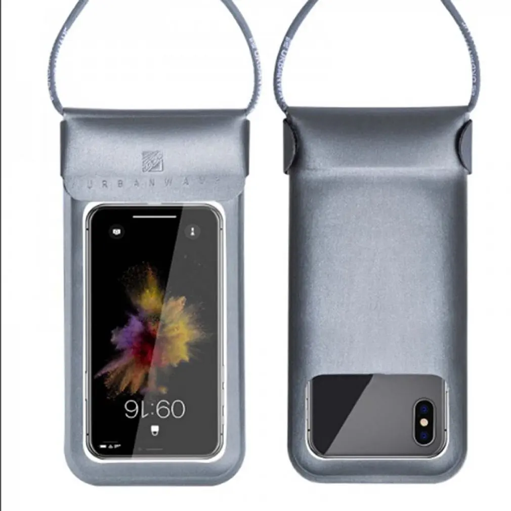 Mobile Phone Waterproof Bag Silver 6.0 Inch Digital Diving Touch Screen Universal Swimming Waterproof and Dustproof Phone Bag