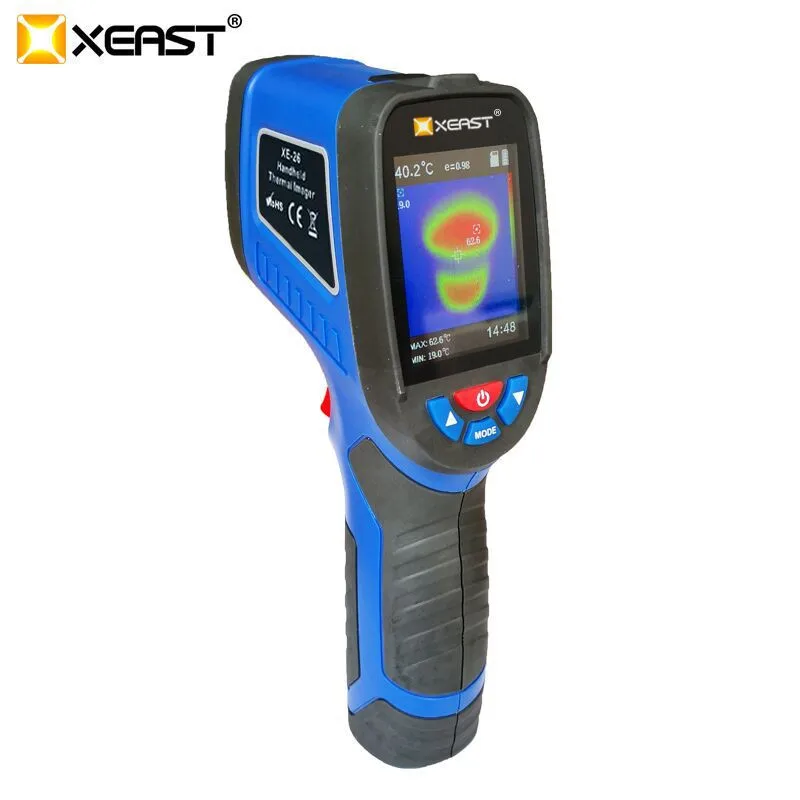 XEAST XE-26D/XE26/XE27/XE28 2,4 дюймовый цветной экран портативная тепловизионная камера изображения поставляются с внешней влажностью Новинка XEAST XE-26D/XE26/XE27/XE28 2,4 дюймовый цветной экран портативная тепловизионная камера изображения поставляются с внешней влажностью Новинка