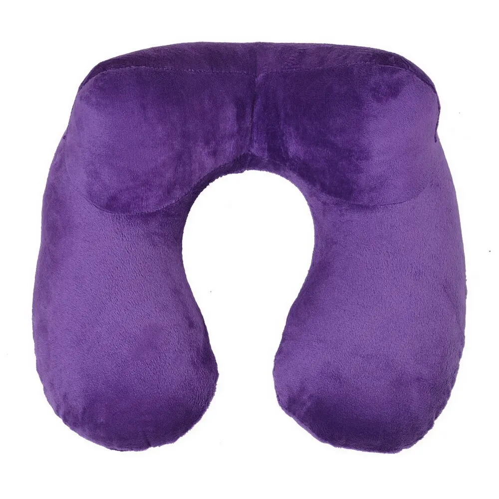 Soft Pillow Massager For Cervical Health Care Memory Foam Pillow Orthopedic Pillow Latex Neck Pillow Fiber Slow Rebound - Color: purple 35x30x15cm