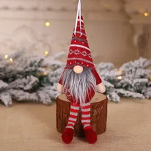 Счастливого Рождества орнамент «Подарок на Рождество» Санта-Клаус Снеговик Дерево Игрушка Кукла подвесные украшения для дома enfeite De NatalCM