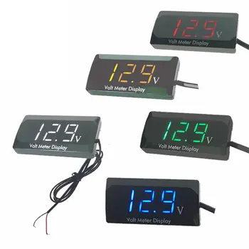 

Mini LED Display Digital Voltmeter Panel Volt Voltage Meter Tester Reverse connection protection 12V For Car motorcycle Hot