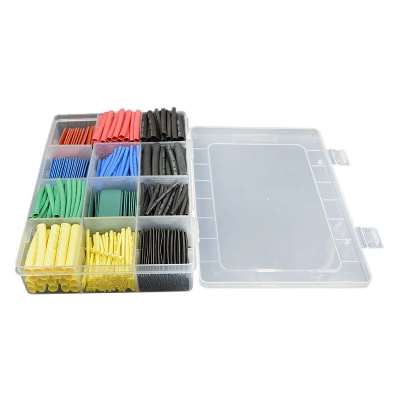 

530PCS Heat Shrink Tubing Insulated Assorted Shrinkable Tube 2:1 Wire Cable KIT