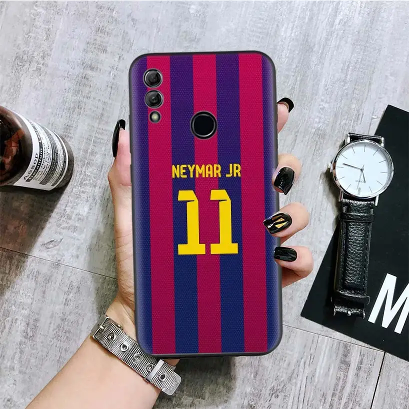 Футболистом неймаром, черная крышка чехол для телефона для huawei Y9 Y5 Y6 Y7 Honor 10 9 Lite 9X8X8 S 8A фотоаппаратов моментальной печати 7S 7A 10i 20i V20 Coque Капа