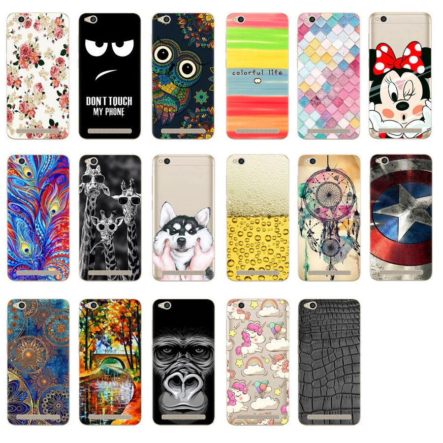 Soft TPU Cases for Xiaomi Redmi 5A Silicone Case Phone Xiomi Back Cover Funda Capa 5.0&quot |