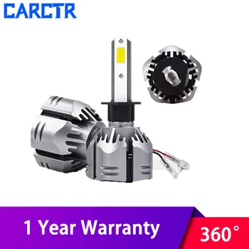 

CARCTR H7 LED Car Headlight H4 Bulbs H1 H11 H8 880 H3 9005 9006 Auto Light 6000K 72W 6000LM Far and Near Light Car Headlamp R11