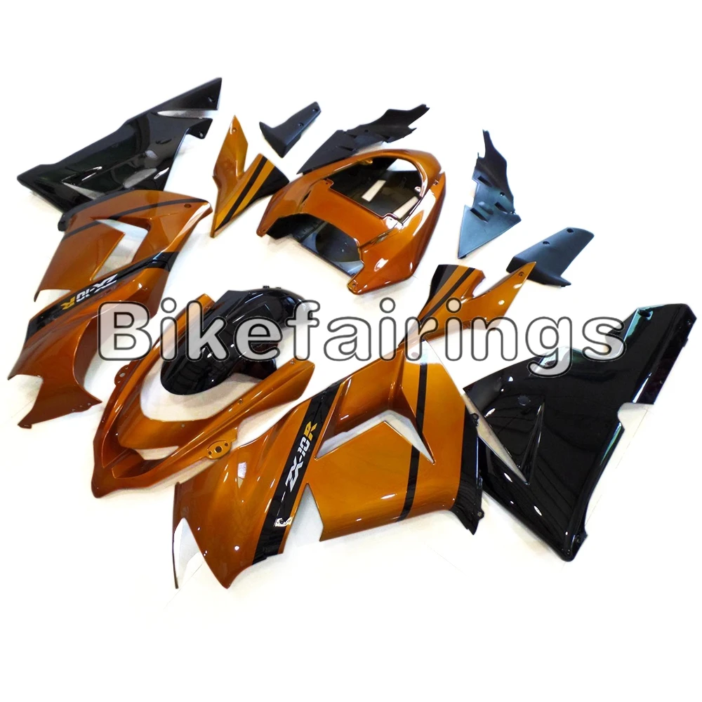 Оранжевые черные низкие инъекционные Обтекатели для ZX10R 2004 2005 04 05 ZX-10R