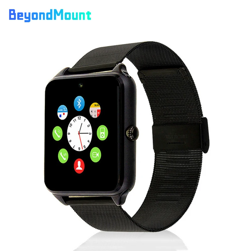 

Z60 Smart Watch Plus Clock Pedometer Metal Strap Bluetooth Wrist Smartwatch Support SIM TF Card for Android IOS PK S8 IWO 8