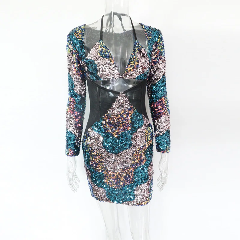 Beyprern Beautiful Glam Bodycon Sequins Short