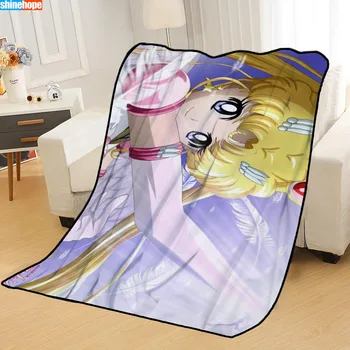 

Personalized Blankets Custom IBK_Sailor Moon Blankets for Beds Soft TR DIY Your Picture Dropshipping Throw Travel Blanket