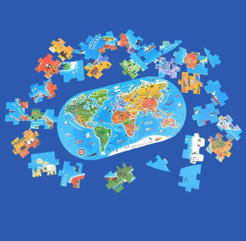 Kuulee мир пазл-карта детские развивающие игрушки культуры география распознавания игрушка в подарок 100 шт./компл