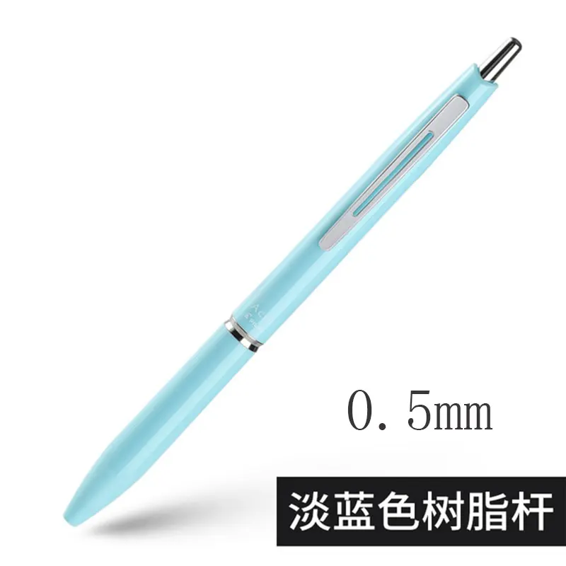 Japan Pilot Acro 300/1000, шариковая ручка в винтажном стиле, BAC-30EF, 0,5 мм, прессовая смола/металлическая ручка для деловых подписей, гладкая ручка - Цвет: Light Blue -Resin