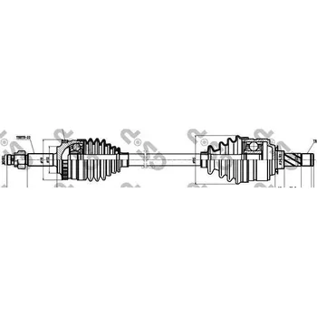 

Drive Assembly Opel Combo Box body/estate GSP art. 244026