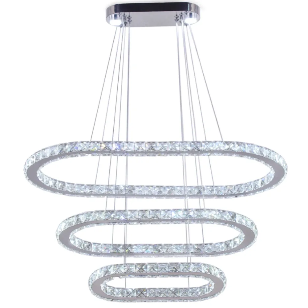 Modern crystal chandelier Ring Lustre Crystal Chandelier Led Lighting Ceiling Chandeliers Lights Lamparas Suspension Lampen