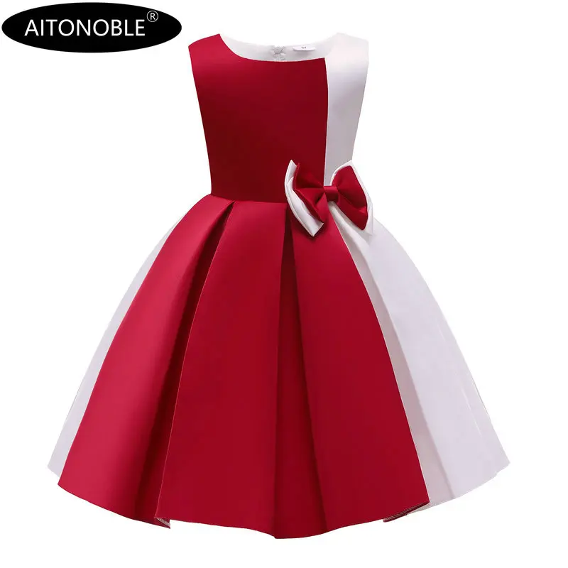 Aitonoble Summer New Costume Gilrs Dress Girl's Dress Princess KidsSkirt Cosplay For Girls With a Gift Bag