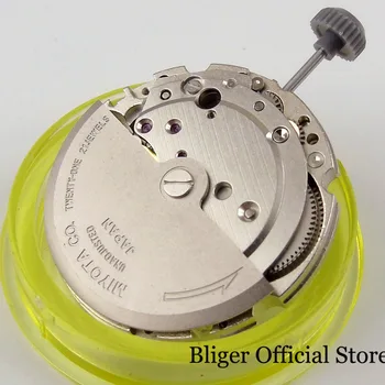 

Old Version Steel 21 Jewels 8215 Mechanical Movement Stem Calendar Date No Hack Second Function