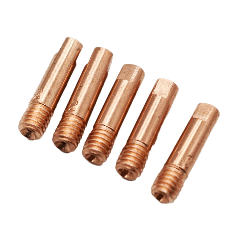 Welding Contact Tip 10 Pc/set Tip Gas Nozzle MB-15AK M6*25mm 0.8/1.0/1.2mm