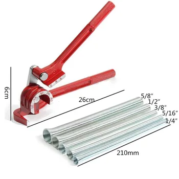 

Tube Bender Aluminum Alloy 1/4 5/16 3/8 Fuel Brake Spring Bending Pipe Durable