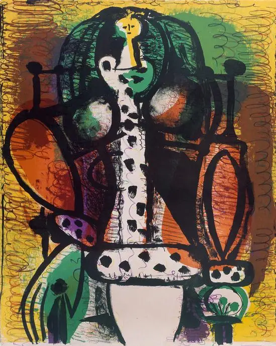 Pablo Постер "Пикассо" Винтаж со стильным абстрактным изображением, холст живописи Гостиная украшения дома Современные настенные Арт постеры с масляной живописью фотографии - Цвет: BJ014