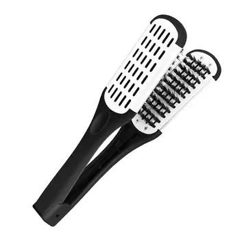 

ROSENICE 1PC Durable Practical Double Sided Boar Bristle Hair Straightening Comb Hair Styling Tool Hair Brush for Ladies Women