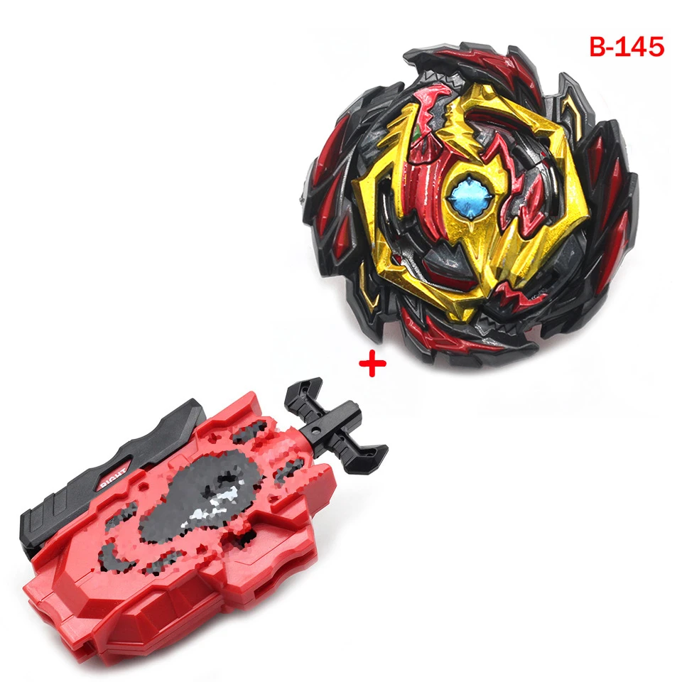 b145 Launcher Beyblade Burst B145 B144 B143 B142 B140 с левым правым двухсторонним проводным пусковым устройством металлический бустер Топ стартер гироскоп спиннинг игрушка для боя - Цвет: b145 Launcher