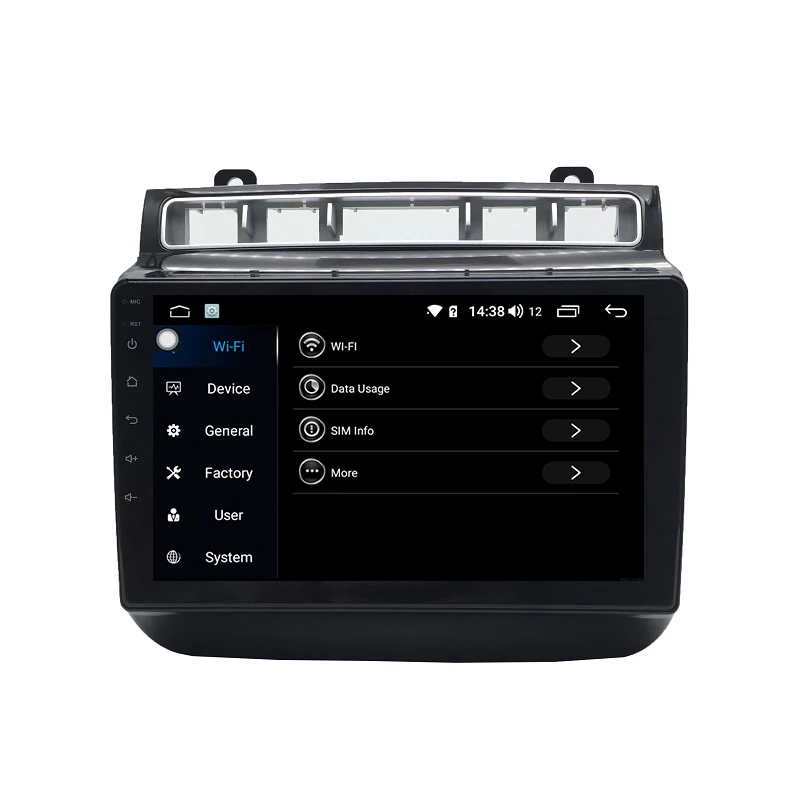 Excellent Car Multimedia player 1 Din Android 9.0 4G/64G Car DVD For 2015-2017 VW/Volkswagen touareg touch screen with GPS DSP 4G internet 7