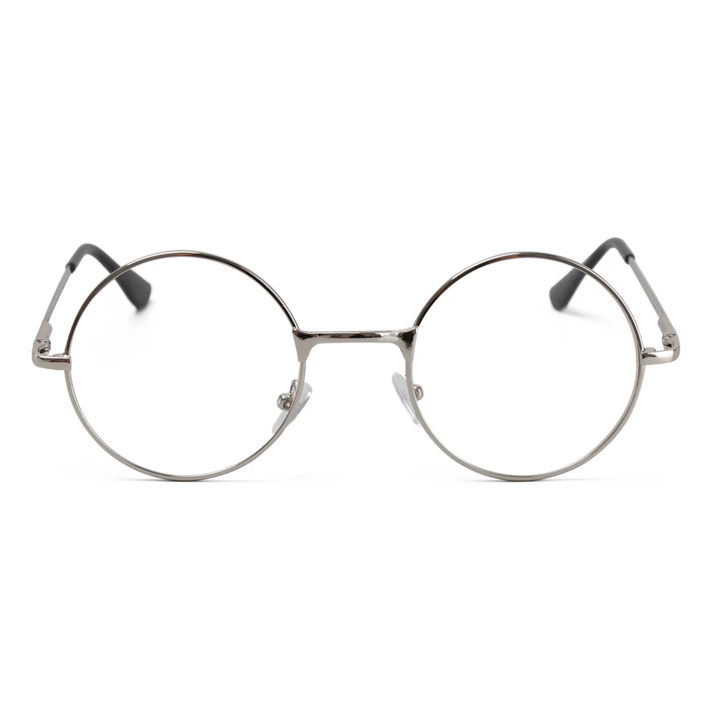 Круглые очки для чтения, женские и мужские очки для дальнозоркости, ультра светильник, очки+ 1,00~+ 4,0 диоптрийные увеличительные очки - Цвет оправы: Silver
