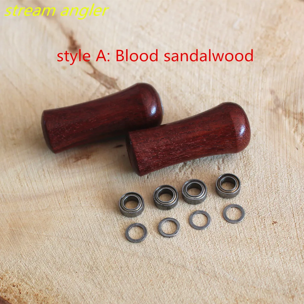 Solid Wood Knob Primeval Blood Sandalwood Cypress Knobs 2.5g Fit For Daiw A  With Bearings Stream Angler Products