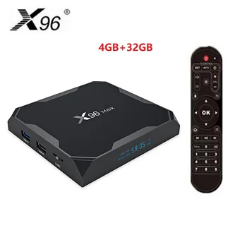 

On Sale X96 MAX Smart TV Box Android 8.1 Set Top Box 4GB 32GB Amlogic S905X2 Quad Core Cortex A53 4K Media Player PK X96 Mini