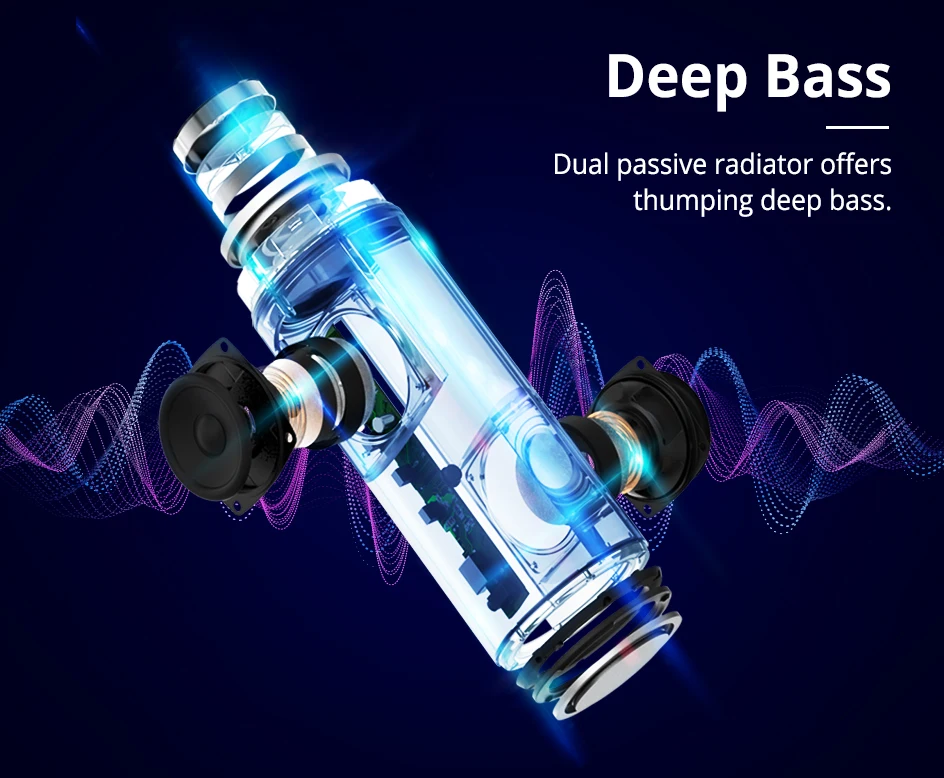 Tronsmart T6 Plus Upgraded Edition Bluetooth 5.0 Speaker 360° Surround Sound NFC Connection IPX6 Waterproof Portable Speaker   (8)