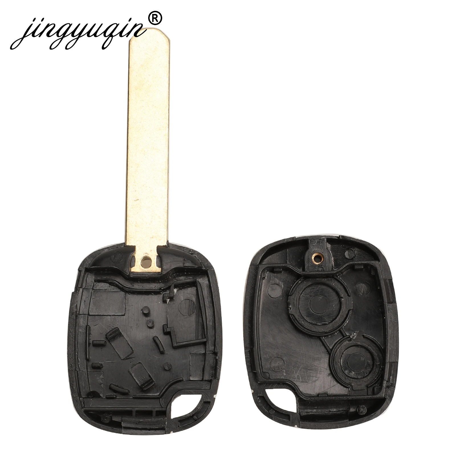 Jingyuqin 1/2 кнопочный чехол для ключа с дистанционным управлением Honda CR V Odyssey Fit City C ivic