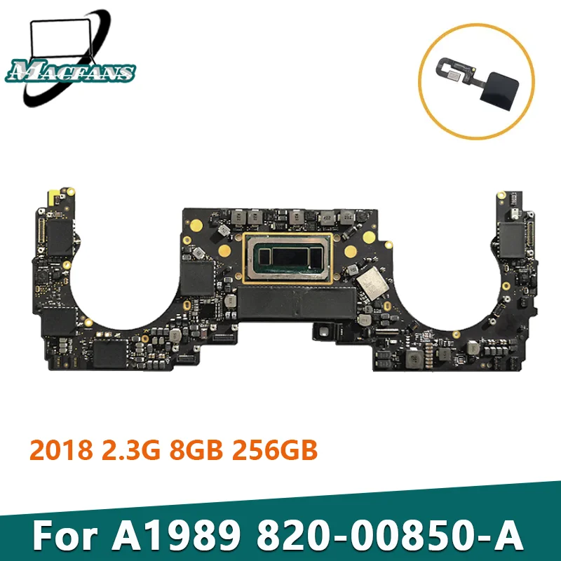 Scheda Madre Originale A1989 820-00850-A Per Scheda Logica Macbook Pro 13 "A1989 2.3Ghz 8Gb 256G 2018