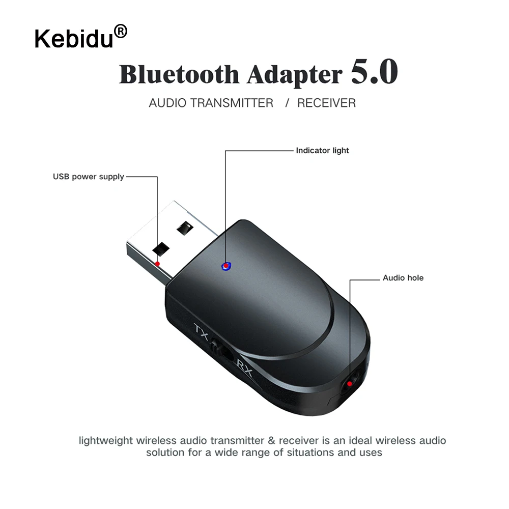 USB Bluetooth-приемник kebidu передатчики беспроводного аудио музыкальный стереоадаптер