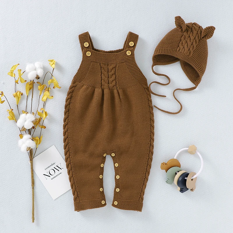 Newborn Sailor Romper Girls Boy Costume Anchor Baby Romper Set Knitted Newborn Girl Boy Jumpsuit Outfit + Cute Hat Solid Toddler Children Onesies Clothing Sleeveless One Piece bamboo baby bodysuits	 Baby Rompers