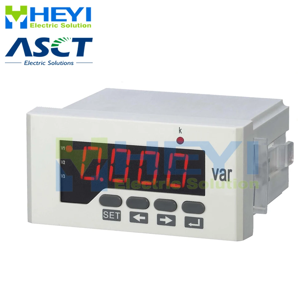 Led Digital 3 Phase Reactive Power Meter With Rs485 Communication 48*96