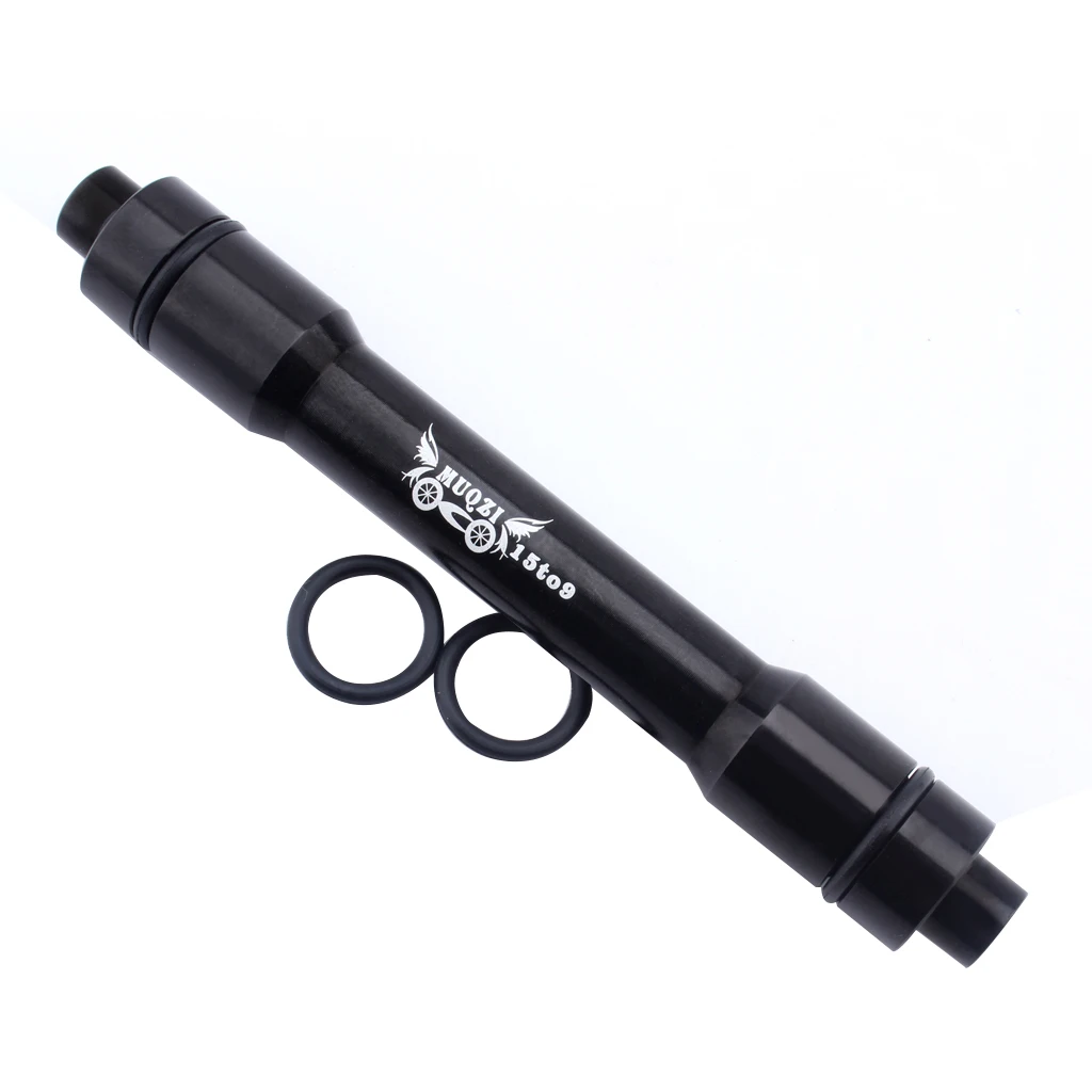 Mountain Bike Bicycle 15mm to 9mm Thru Axle Quick Release Hub Conversion Skewer Adapter Aluminum Alloy