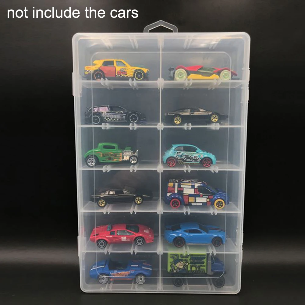 

12 Grids PVC Clear Toy Car Model 1/64 Dust Proof Display Protection Box