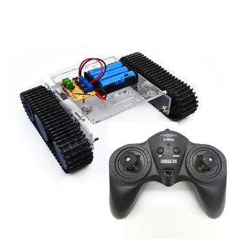 

2.4G 6CH Assembly RC Remote Control Tank Toy Car Kit DIY Electronic Building Blocks RC Tank