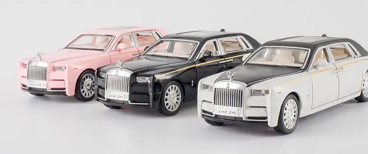 1:32 Rolls Royce Phantom Cullinan Wraith Diecast Toy Car Model