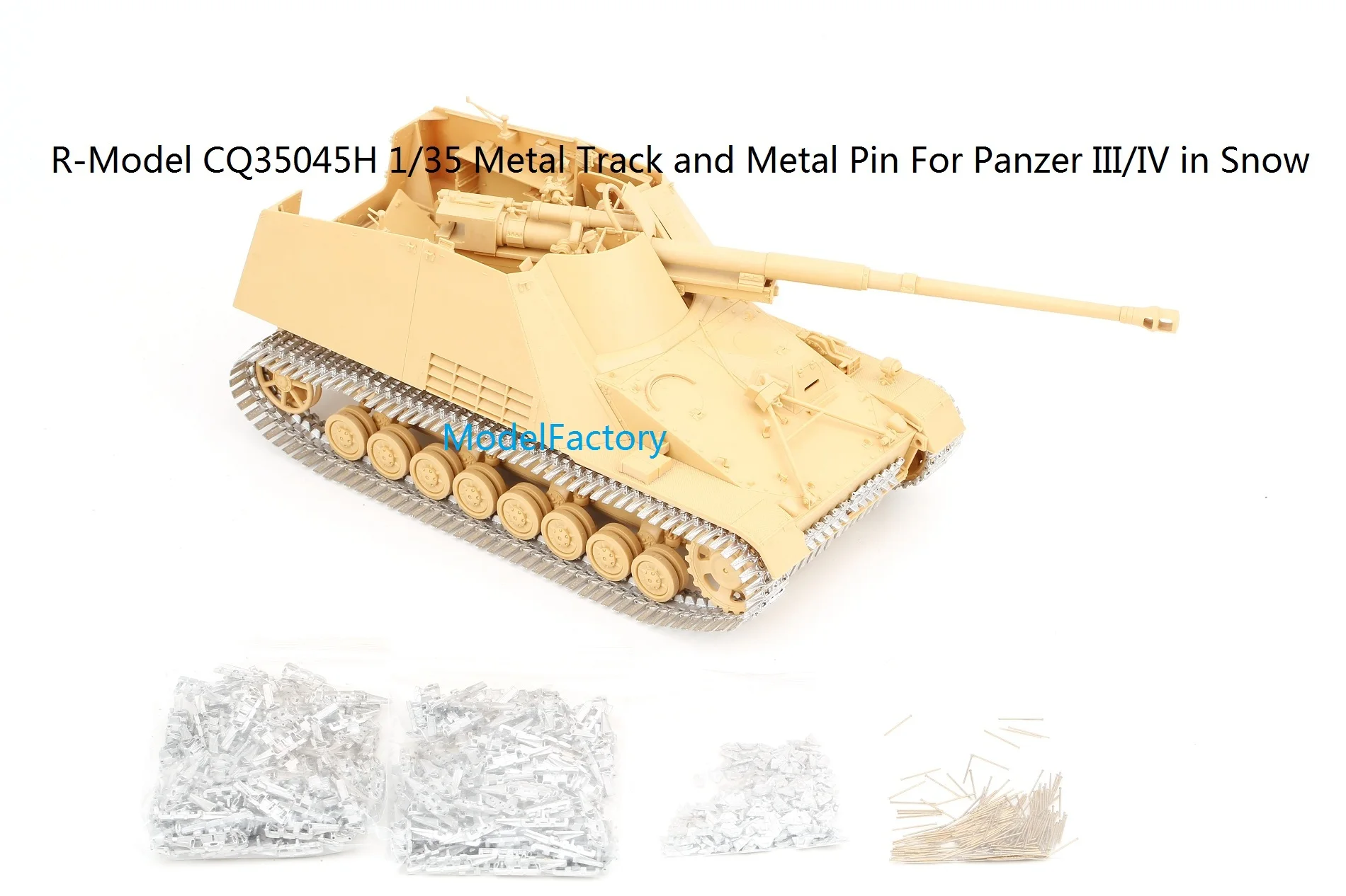 R-модель CQ35045H 1/35 металлическая гусеница и штифт для Panzer III/IV в снегу |