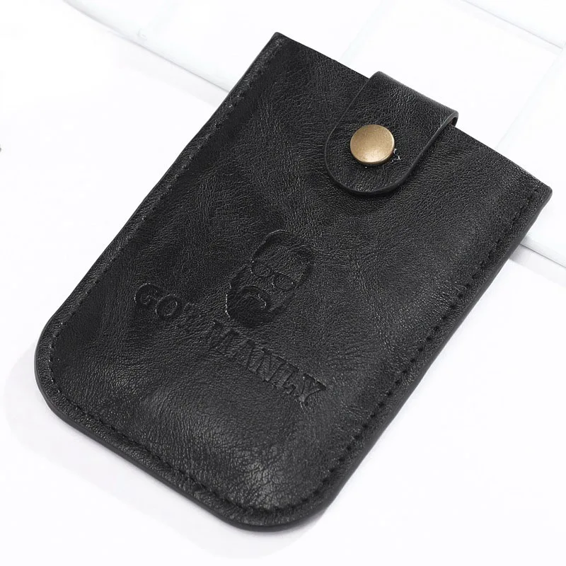 4 Bits High Quanlity PU Leather Draw Card Case Business Card Holder Men Women Credit Passport Card Bag ID Passport Card Wallet