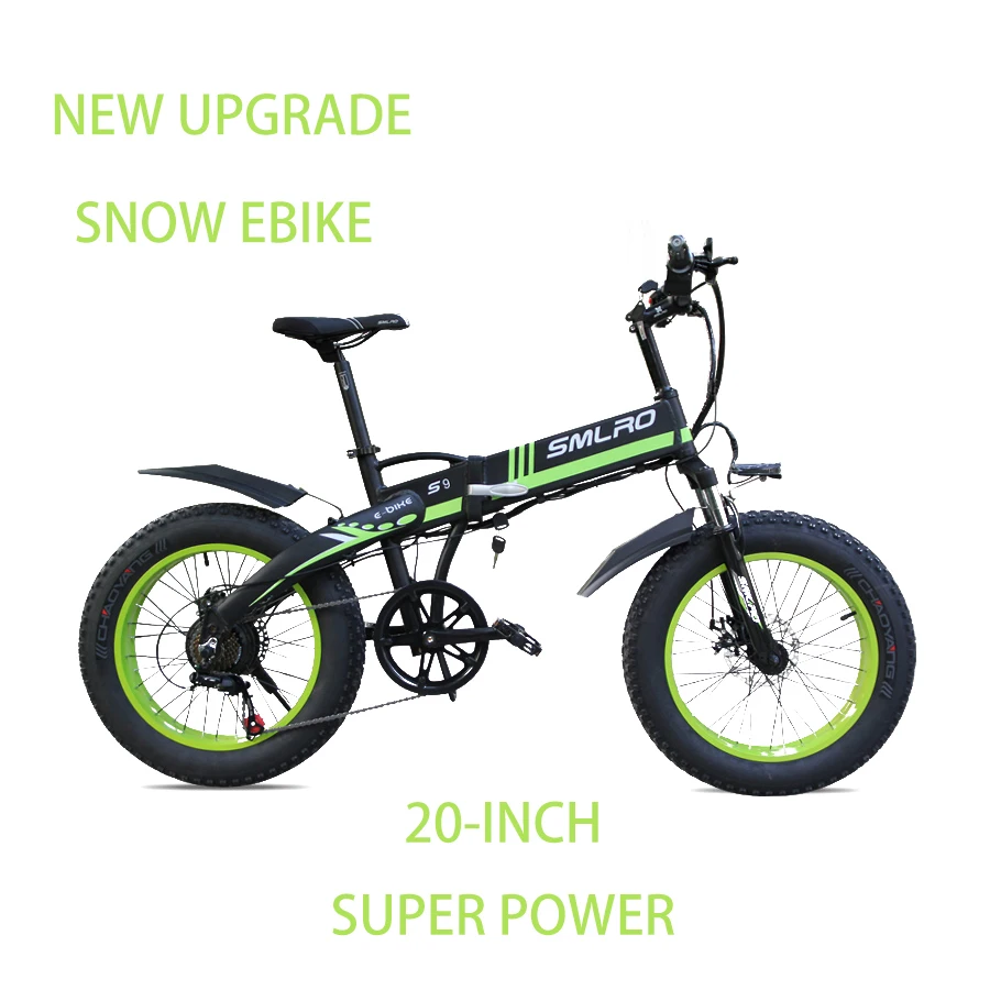1000 Вт складной электрический велосипед для зимы 20-дюймовый трицикл Ebikes взрослых