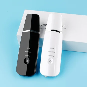 

Ultrasonic Face Skin Scrubber Facial Cleaner Rechargeable Peeling Vibration Blackhead Removal Exfoliating Pore Cleaner Tools